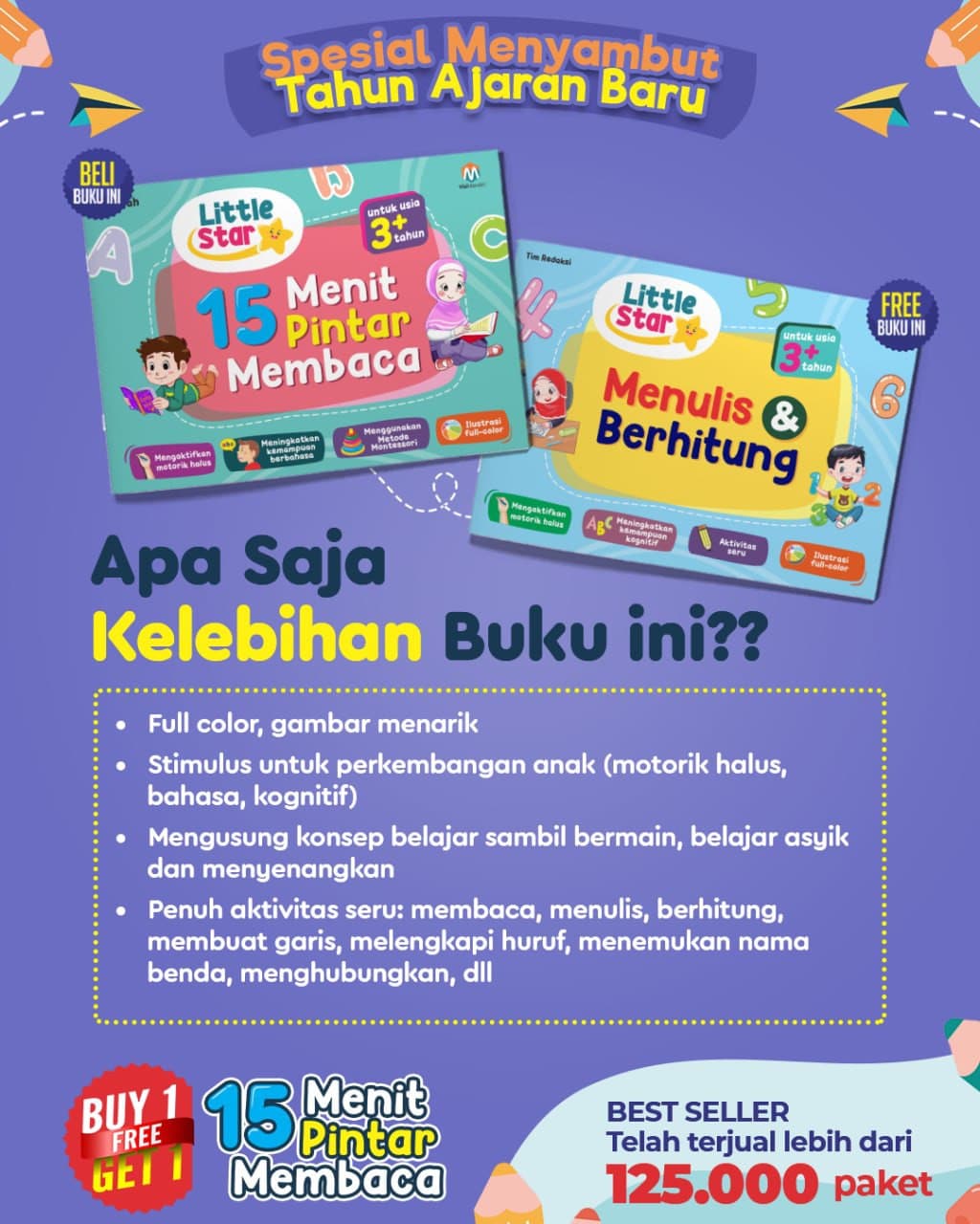 0703 - Little Star 15 menit Pintar Membaca - foto 2