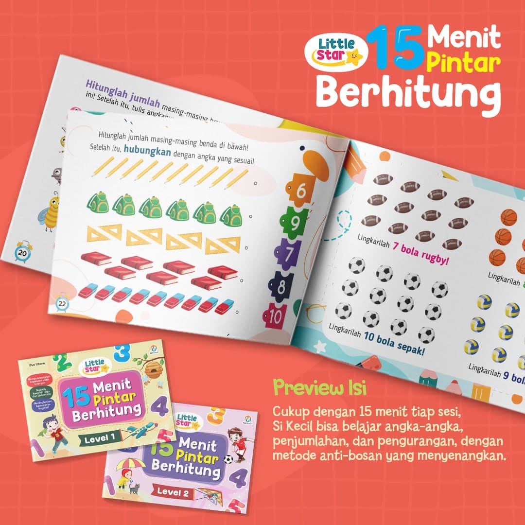 0737 - Little Star 15 menit Pintar Berhitung - foto 4