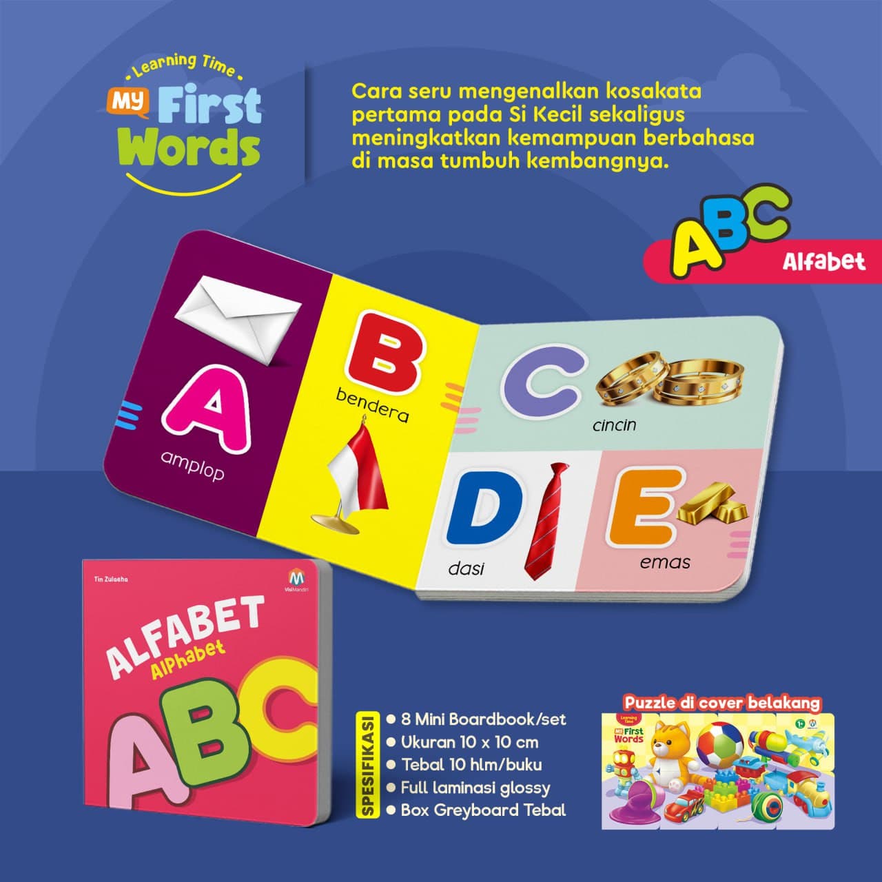 BEA00228 - Learning Time My First Words (mini Boardbook) - foto 3