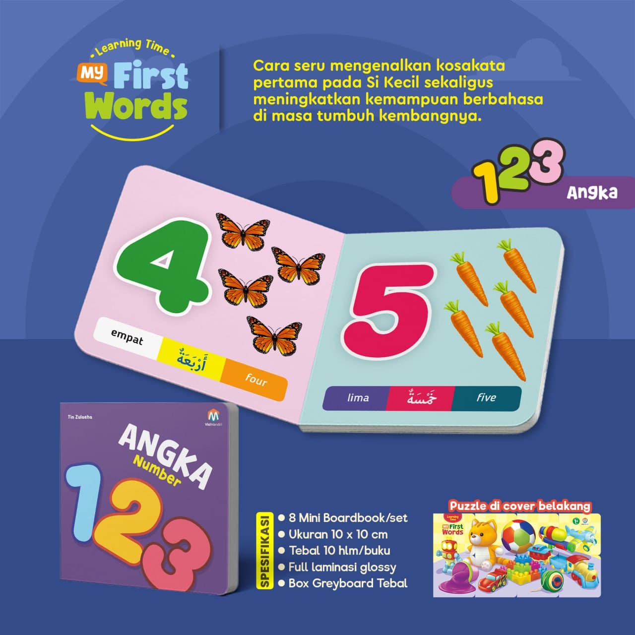 BEA00228 - Learning Time My First Words (mini Boardbook) - foto 6
