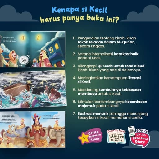 Cerita Pengantar Tidur Kisah - Kisah Terbaik dari Al Quran (Hardcover) - foto 2
