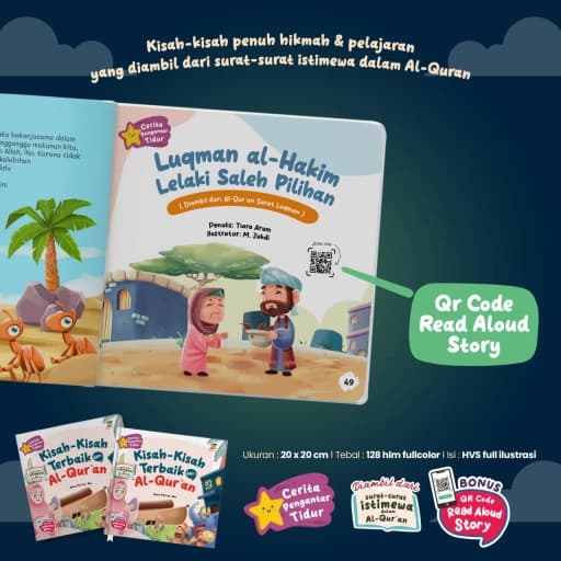 Cerita Pengantar Tidur Kisah - Kisah Terbaik dari Al Quran (Hardcover) - foto 3
