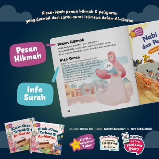 Cerita Pengantar Tidur Kisah - Kisah Terbaik dari Al Quran (Hardcover) - foto 7