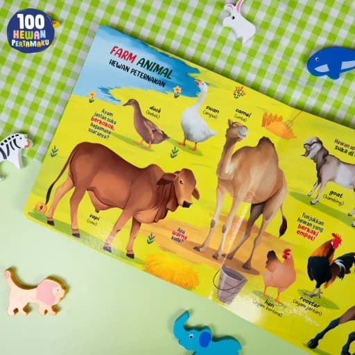 My First Book 100 Hewan Pertamaku (Board Book) - foto 6