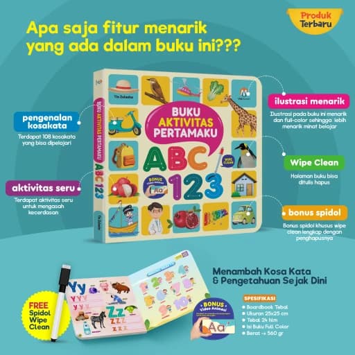 Buku Aktivitas Pertamaku ABC 123 - foto 2