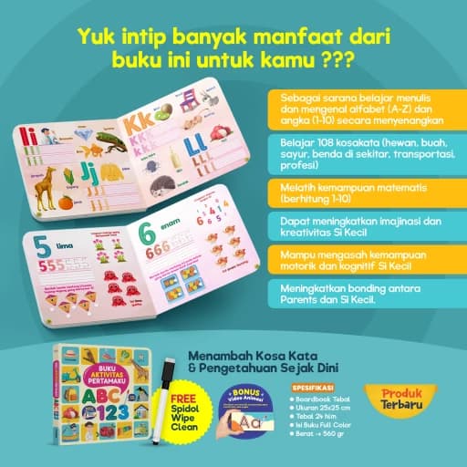 Buku Aktivitas Pertamaku ABC 123 - foto 3