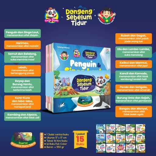 Paket Dongeng Sebelum Tidur - Cerita Hewan - foto 2
