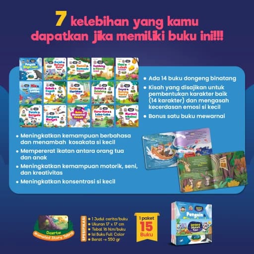 Paket Dongeng Sebelum Tidur - Cerita Hewan - foto 3
