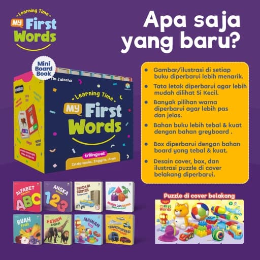 BEA00228 - Learning Time My First Words (mini Boardbook) - foto 8