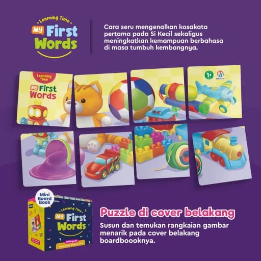 BEA00228 - Learning Time My First Words (mini Boardbook) - foto 9