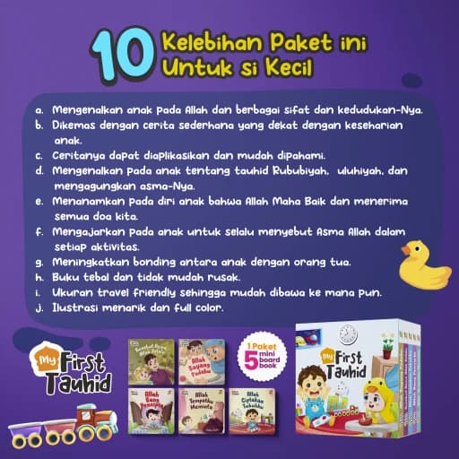 Paket My First Tauhid (mini boardbook) - foto 2