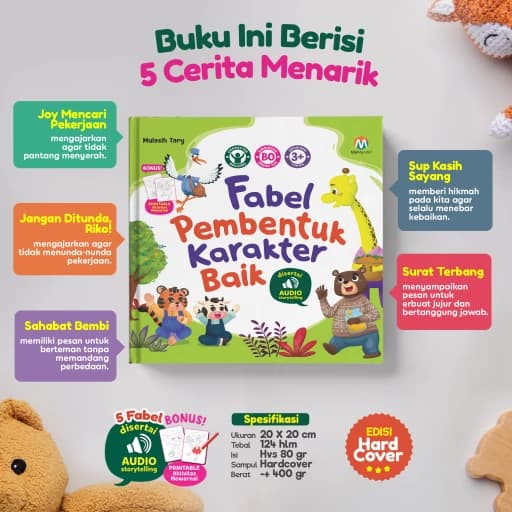 0765 - Fabel Pembentuk Karakter Baik (Hard Cover) - foto 8
