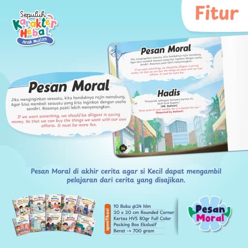 Sepuluh Karakter Hebat Anak Muslim ( Bilingual ) - foto 3
