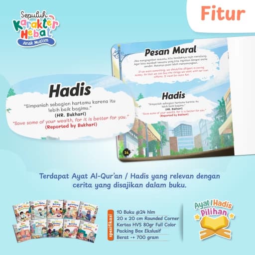 Sepuluh Karakter Hebat Anak Muslim ( Bilingual ) - foto 4