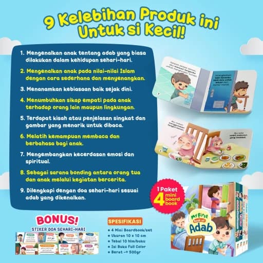 My First Book of Adab (mini Boardbook) - foto 2
