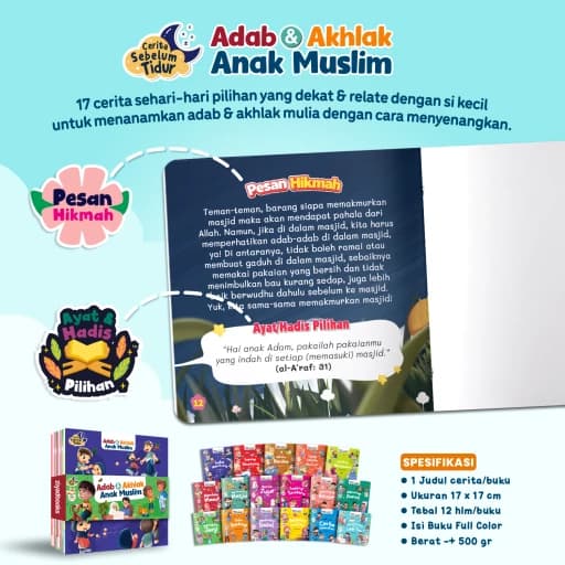Cerita Sebelum Tidur - Adab dan Akhlak Anak Muslim - foto 2