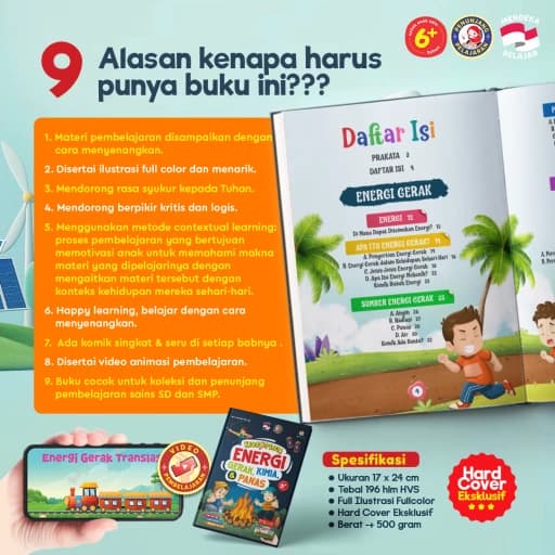 Kidzopedia Energi Gerak, Kimia, & Panas - foto 3
