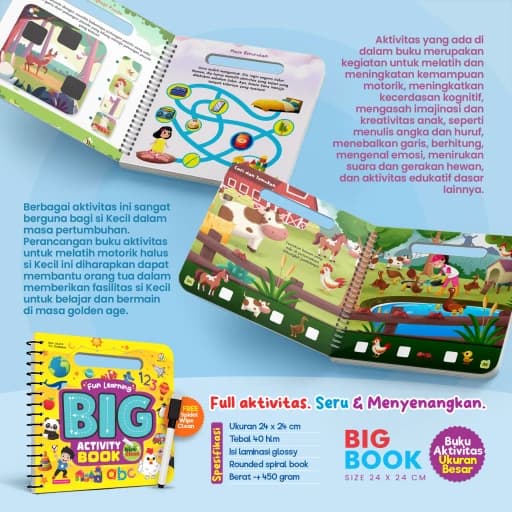 Fun Learning BIG Activity Book (Wipe Clean) - foto 4