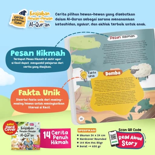 Cerita Pengantar Tidur - Keajaiban Hewan-Hewan dalam AL Quran (HC) - foto 3