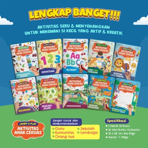 Paket Learn & Play - Aktivitas Anak Cerdas - foto 3