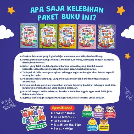 Buku Aktivitas Anak Islam untuk PAUD & TK - foto 2