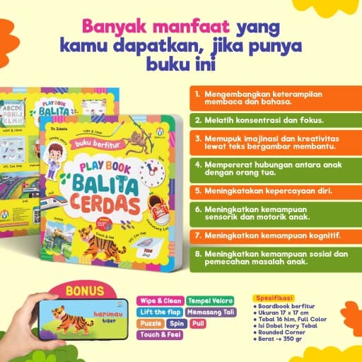Play Book Balita Cerdas (Boardbook Berfitur) - foto 2