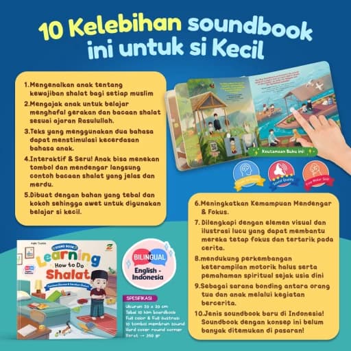 Sound Book - Learning How to Do Shalat (TANPA BONUS BATERAI) - foto 2