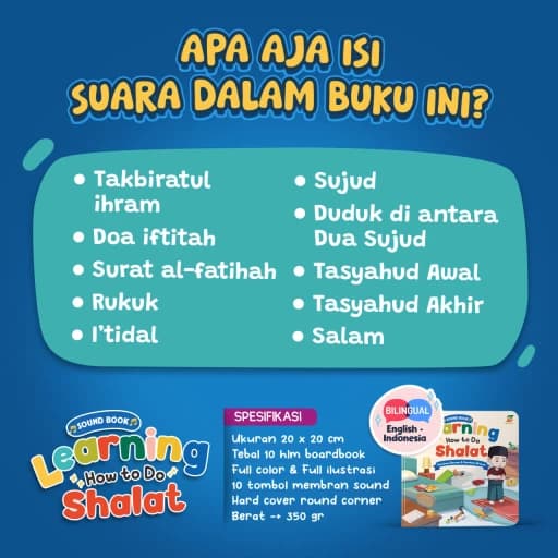Sound Book - Learning How to Do Shalat (TANPA BONUS BATERAI) - foto 4