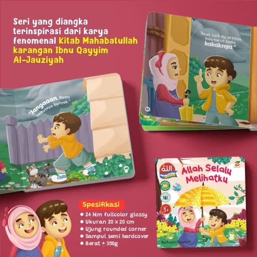 Boardbook Mahabbatullah - Allah Selalu Melihatku - foto 3