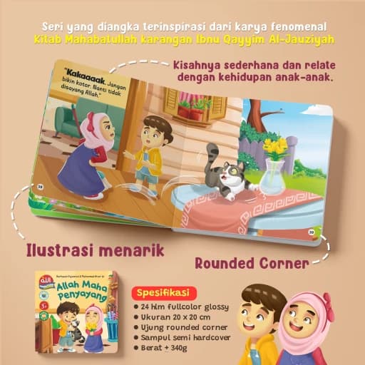 Boardbook Mahabbatullah - Allah Maha Penyayang - foto 2