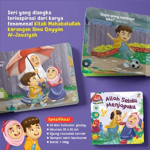 Boardbook Mahabbatullah - Allah Selalu Menjagaku - foto 3