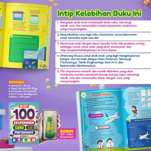 100 Eksperimen Seru Pertamaku Berbasis STEAM - foto 5