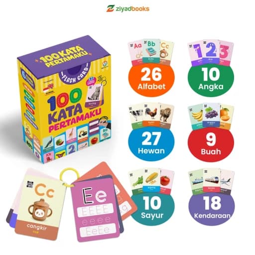 Flash Card 100 Kata Pertamaku