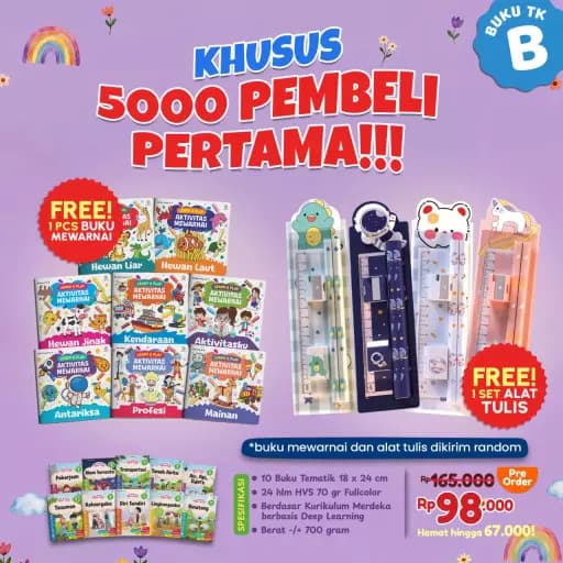 (PO) Buku Aktivitas Anak Islam TK B - BONUS SPESIAL