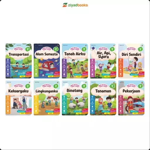 Paket Buku Aktivitas Anak Islam TK B (Isi 10) (KEEP PRIORITAS)