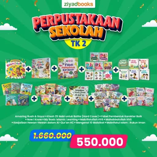 Paket Perpustakaan Sekolah - TK 2 (Isi 10 Buku)