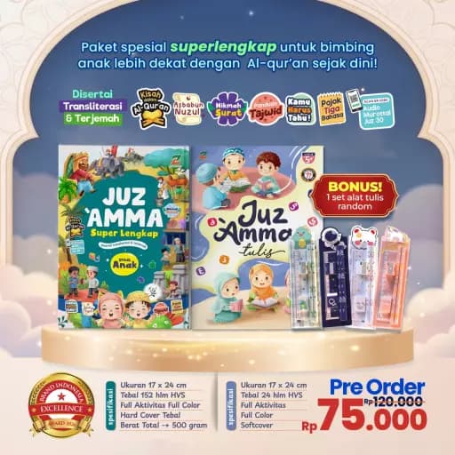 (PO) Paket Juz Amma Super Lengkap (BONUS ATK)