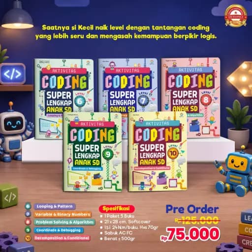 (PO) Aktivitas Coding Super Lengkap SD (JILID 2)