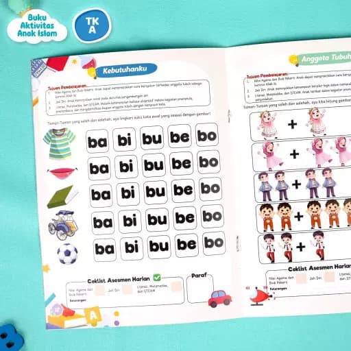 Paket Buku Aktivitas Anak Islam TK A (Isi 10) - foto 5