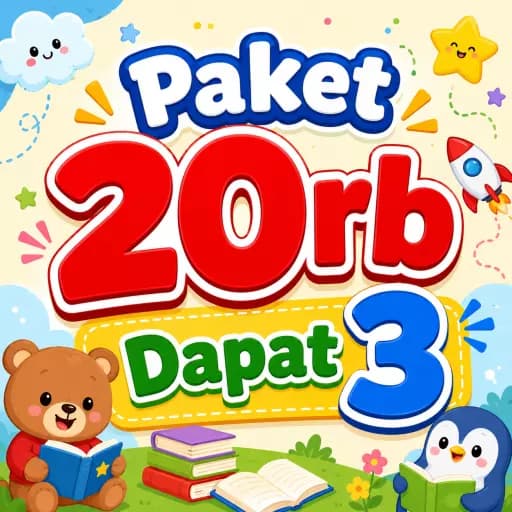 Paket Buku 20ribu Dapat 3