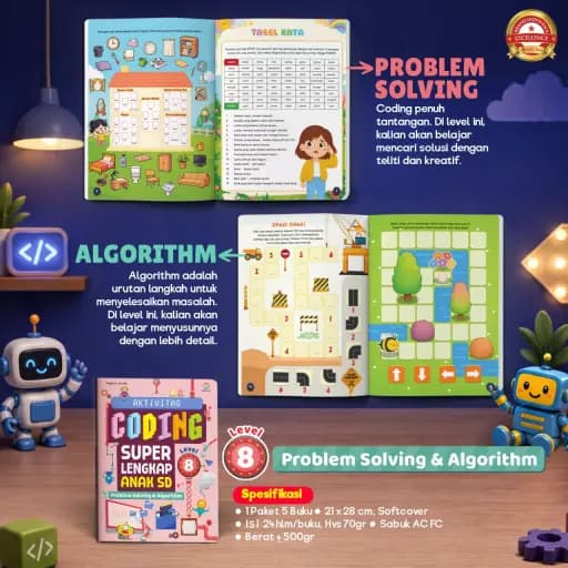 Paket Aktivitas Coding Super Lengkap SD (JILID 2) - foto 7