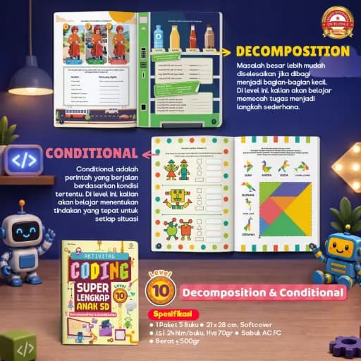Paket Aktivitas Coding Super Lengkap SD (JILID 2) - foto 9