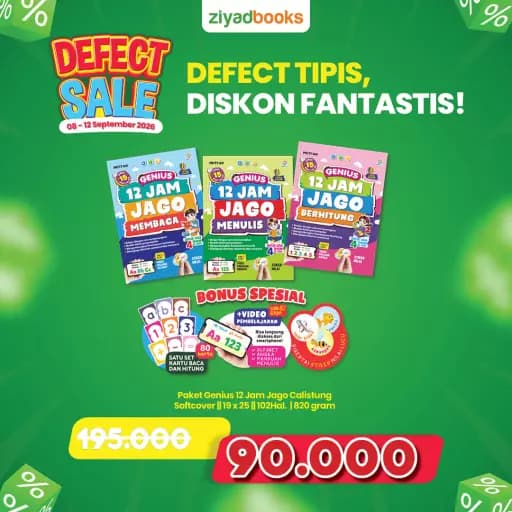 DEFECT - Paket Genius 12 Jam Jago Calistung