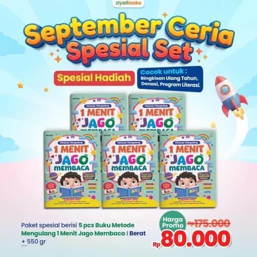 Spesial Set - Spesial Hadiah (5 Pcs 1 Menit Jago Membaca)