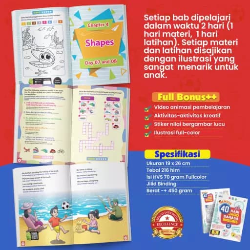(PO9) GENIUS 40 HARI JAGO BAHASA INGGRIS - foto 4