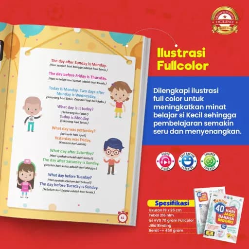 (PO9) GENIUS 40 HARI JAGO BAHASA INGGRIS - foto 5