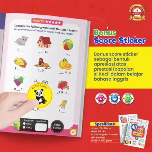 (PO9) GENIUS 40 HARI JAGO BAHASA INGGRIS - foto 8