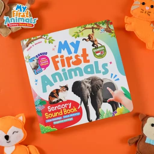 MY FIRST ANIMALS - SENSORY SOUND BOOK - foto 2