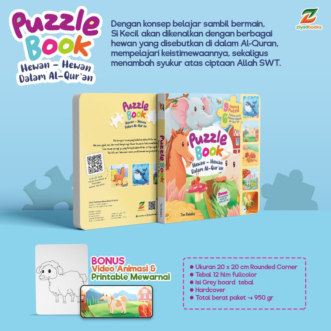 0698 - Puzzle Book Hewan-Hewan Dalam Al Quran