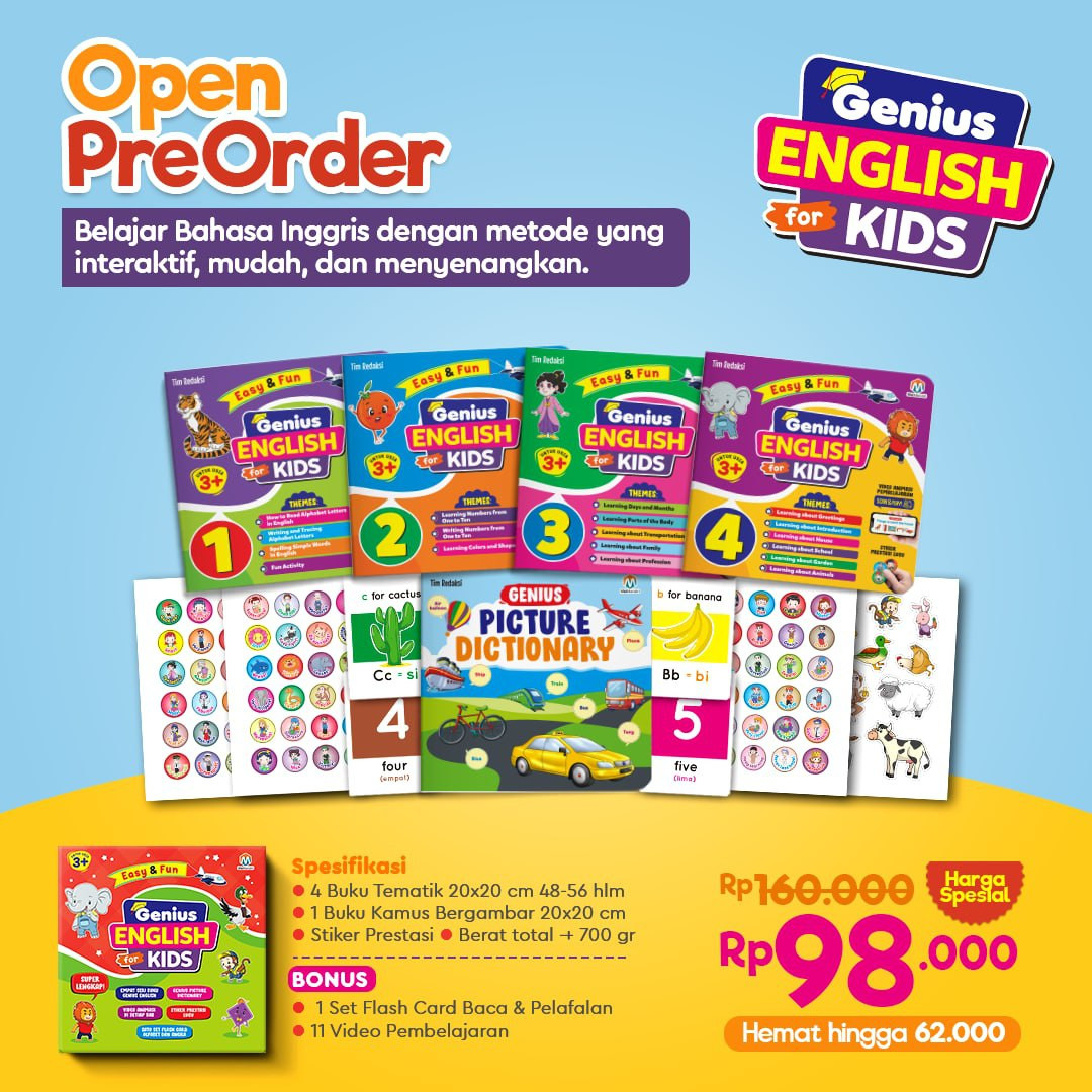 Paket Genius English For Kids new (PO3)